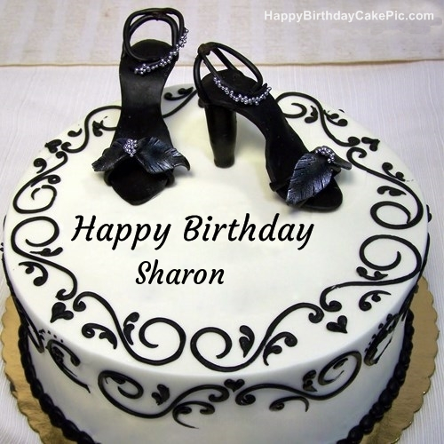 ️ Fashion Happy Birthday Cake For Sharon